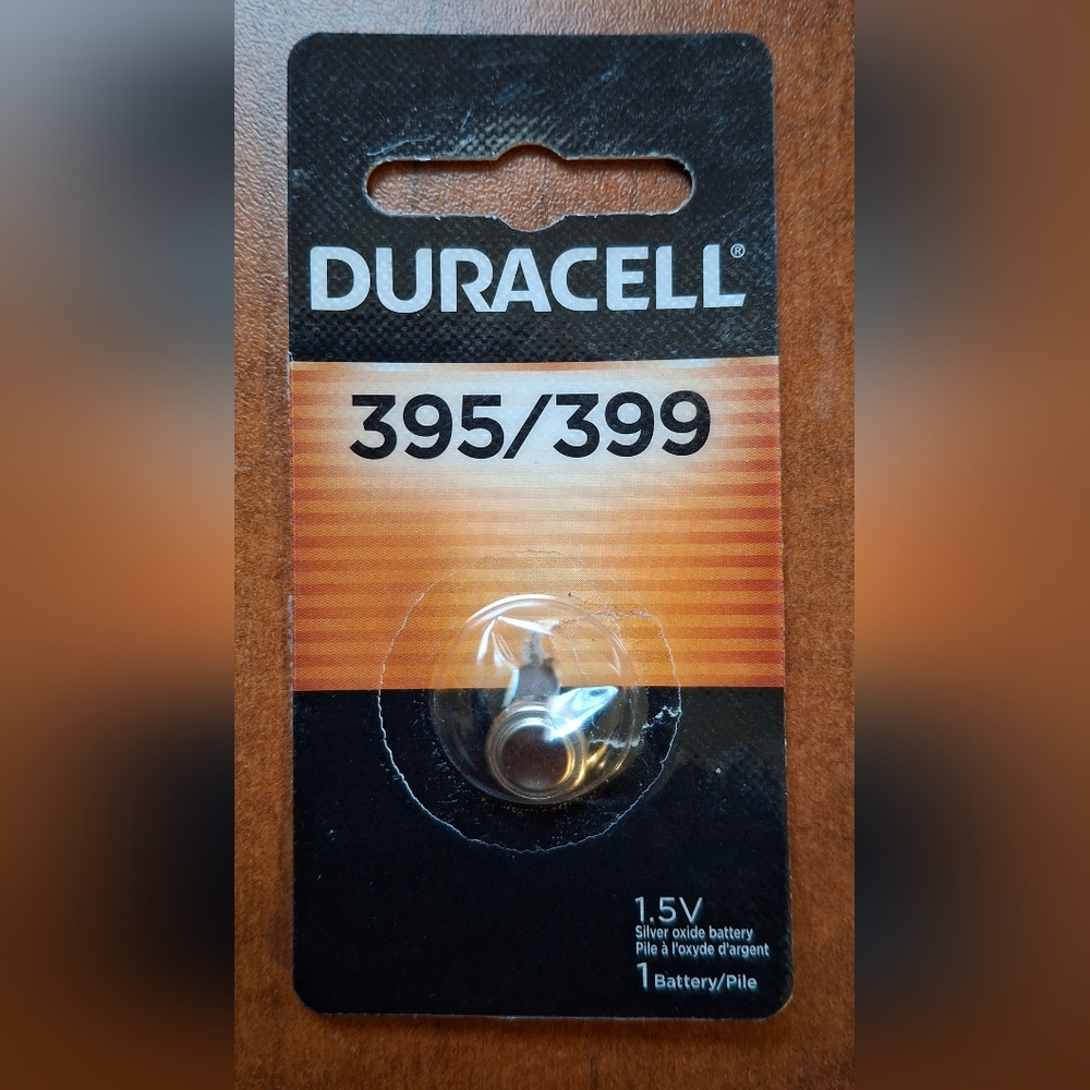 Duracell 395/399 Silver Oxide Button Battery 1 Pack- 2 Available